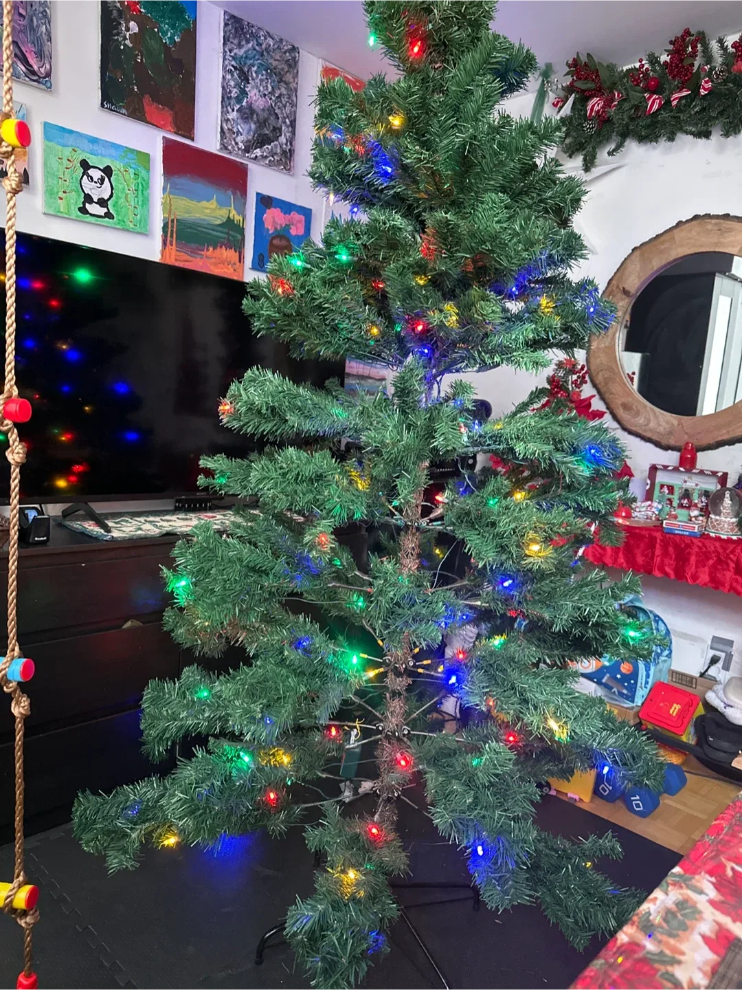 NOMA 6 1/2 ' Linden Color Changing Tree #Cleanout