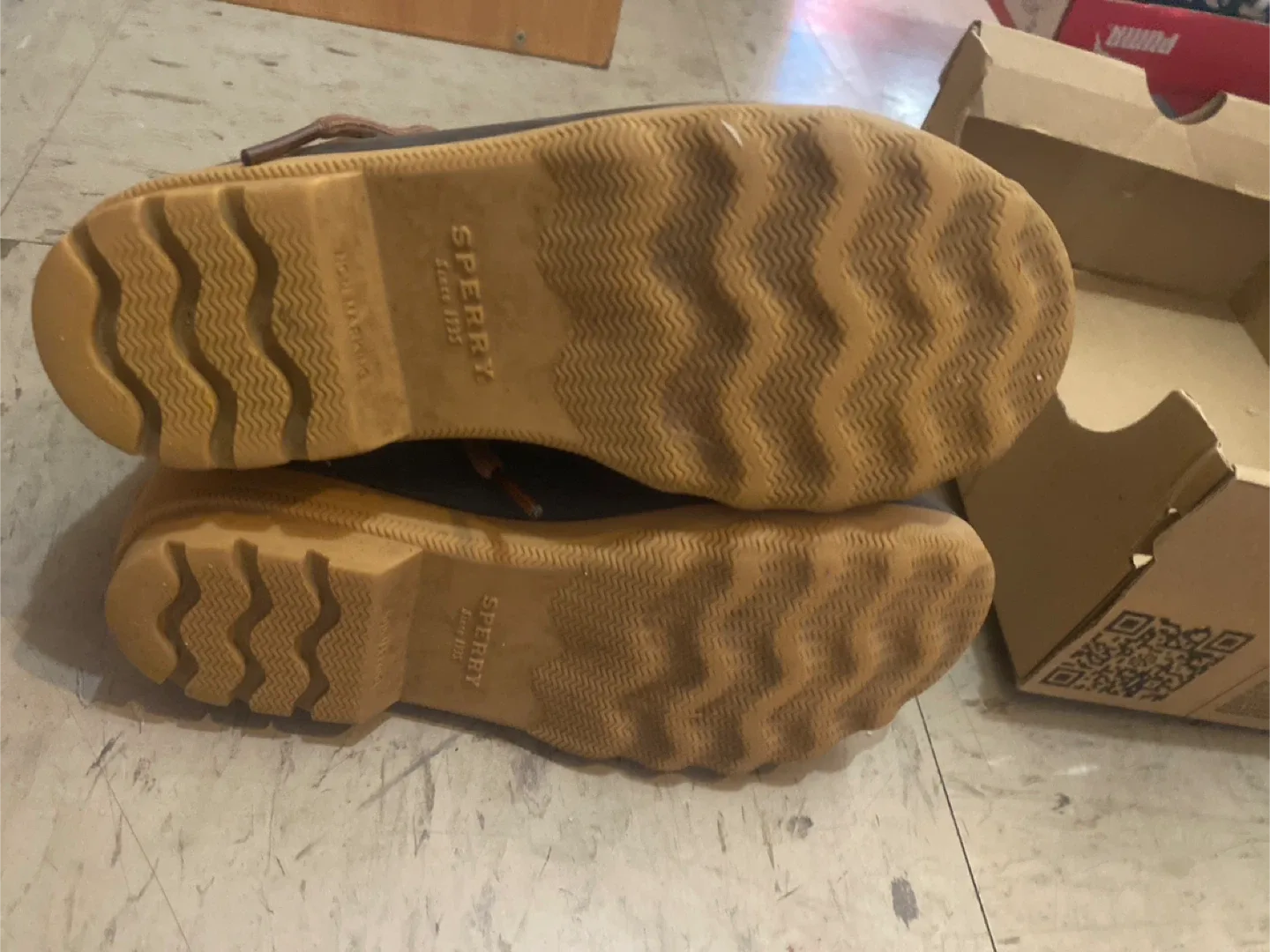 Sperry Brown/Black Duck Boots - Size 13M image indicator(4)