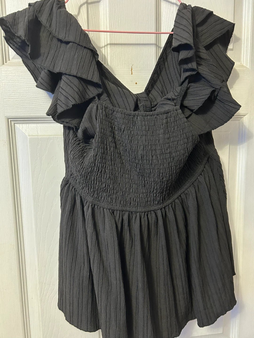 Black Ruffled Blouse - photo 2