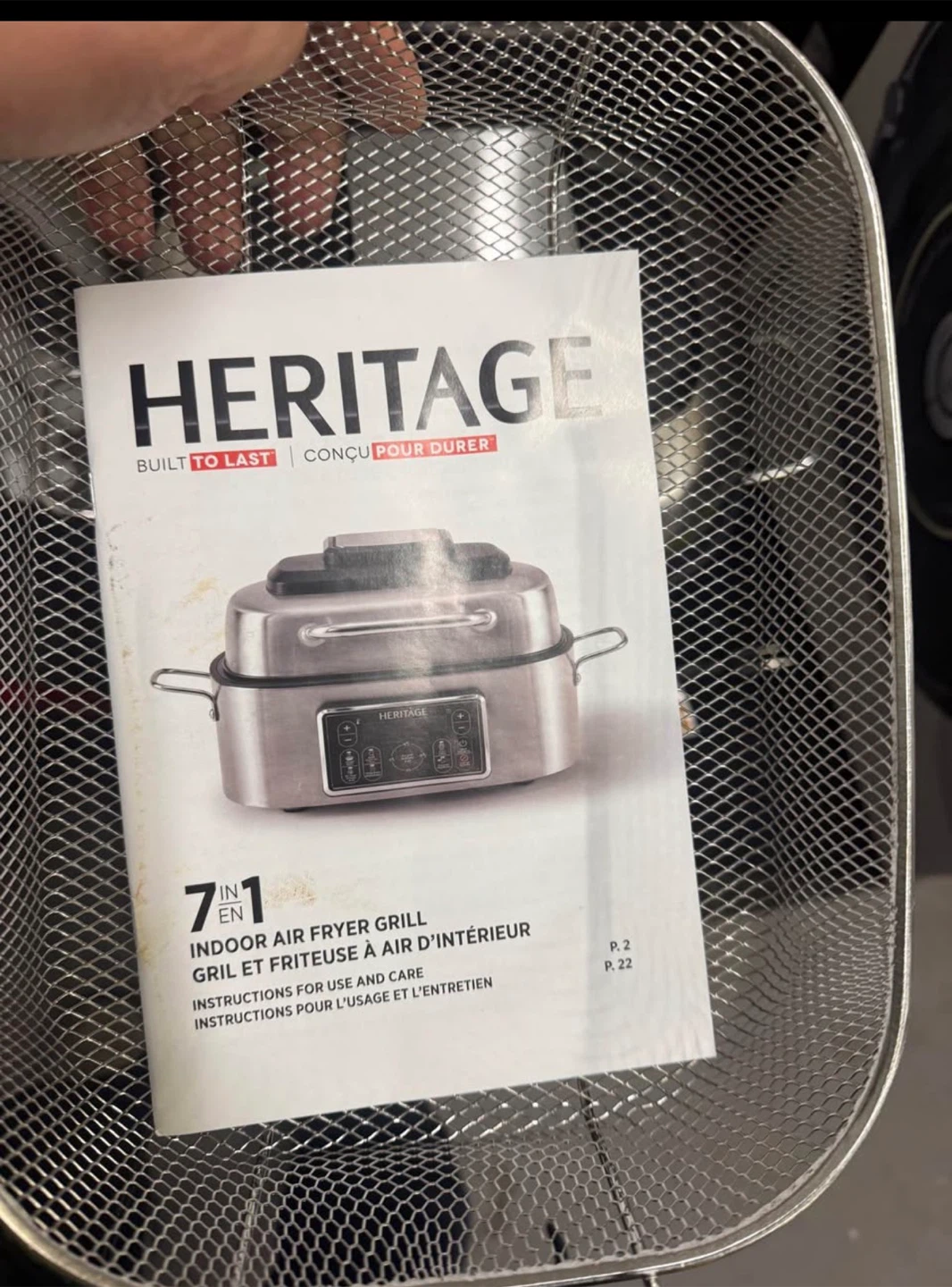 Heritage 7-in-1 Indoor Air Fryer Grill