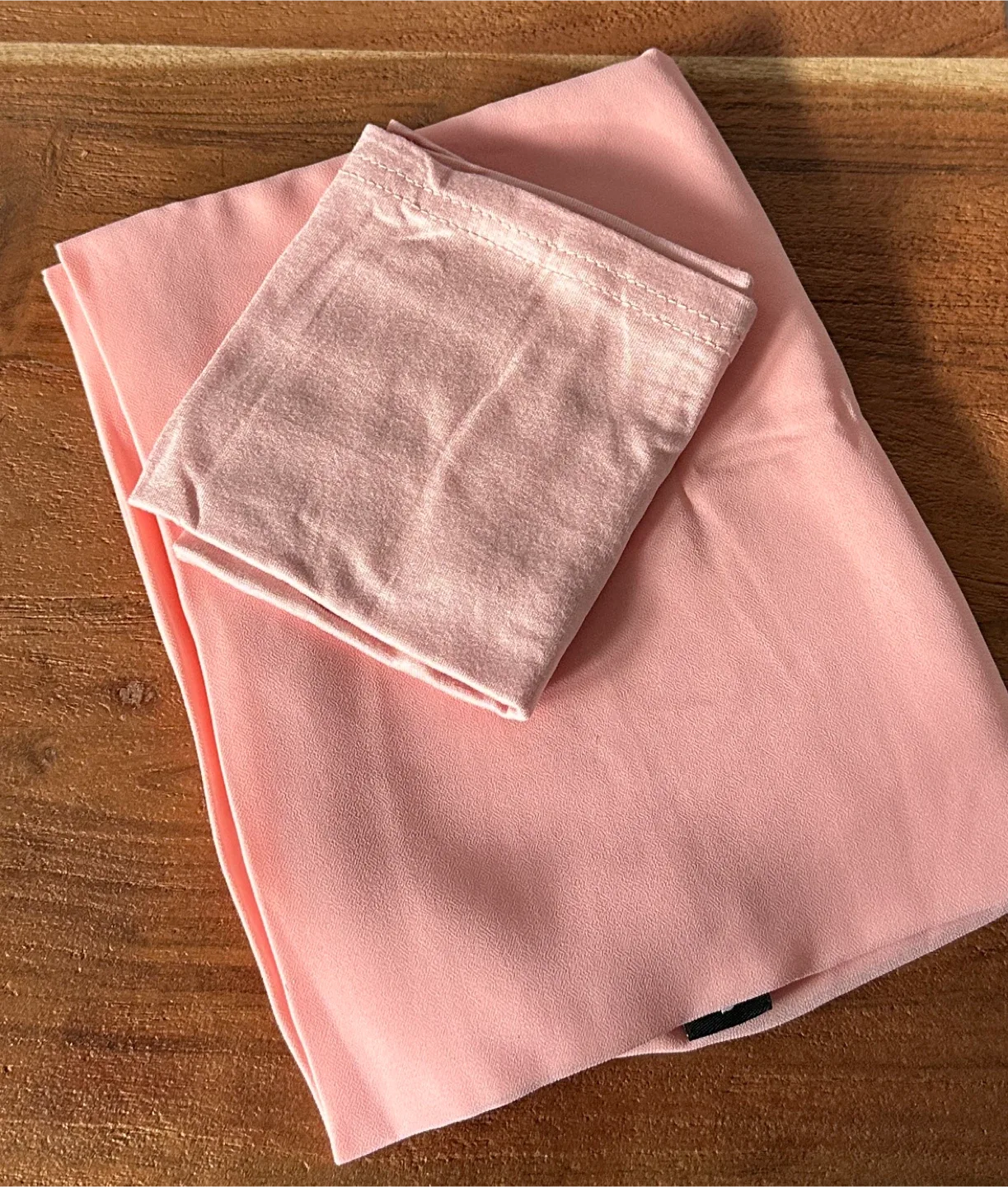 Pink Scarf and Matching Headband - New - $7