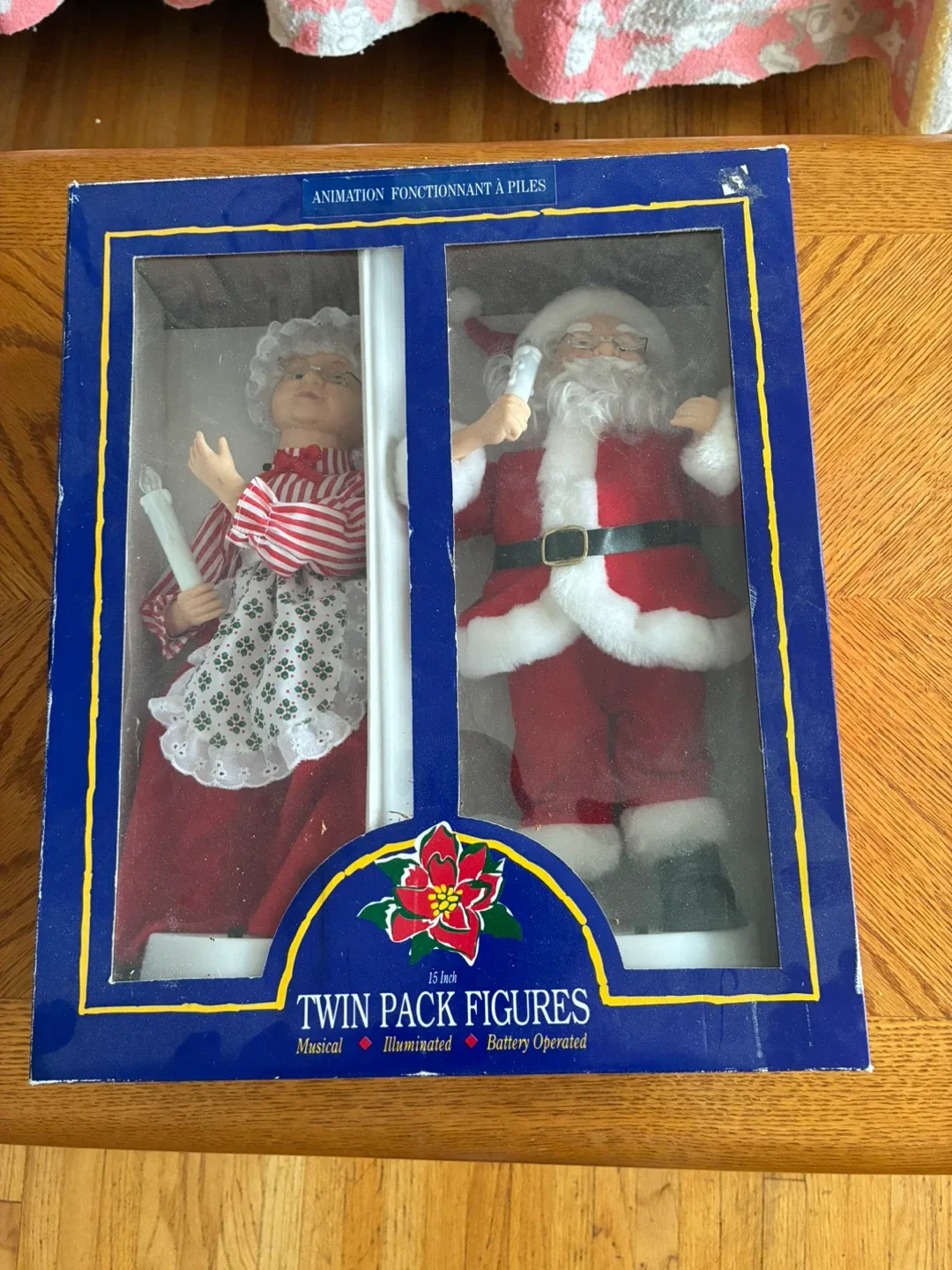 Twin Pack Figures - Santa & Mrs. Claus - 15 Inch