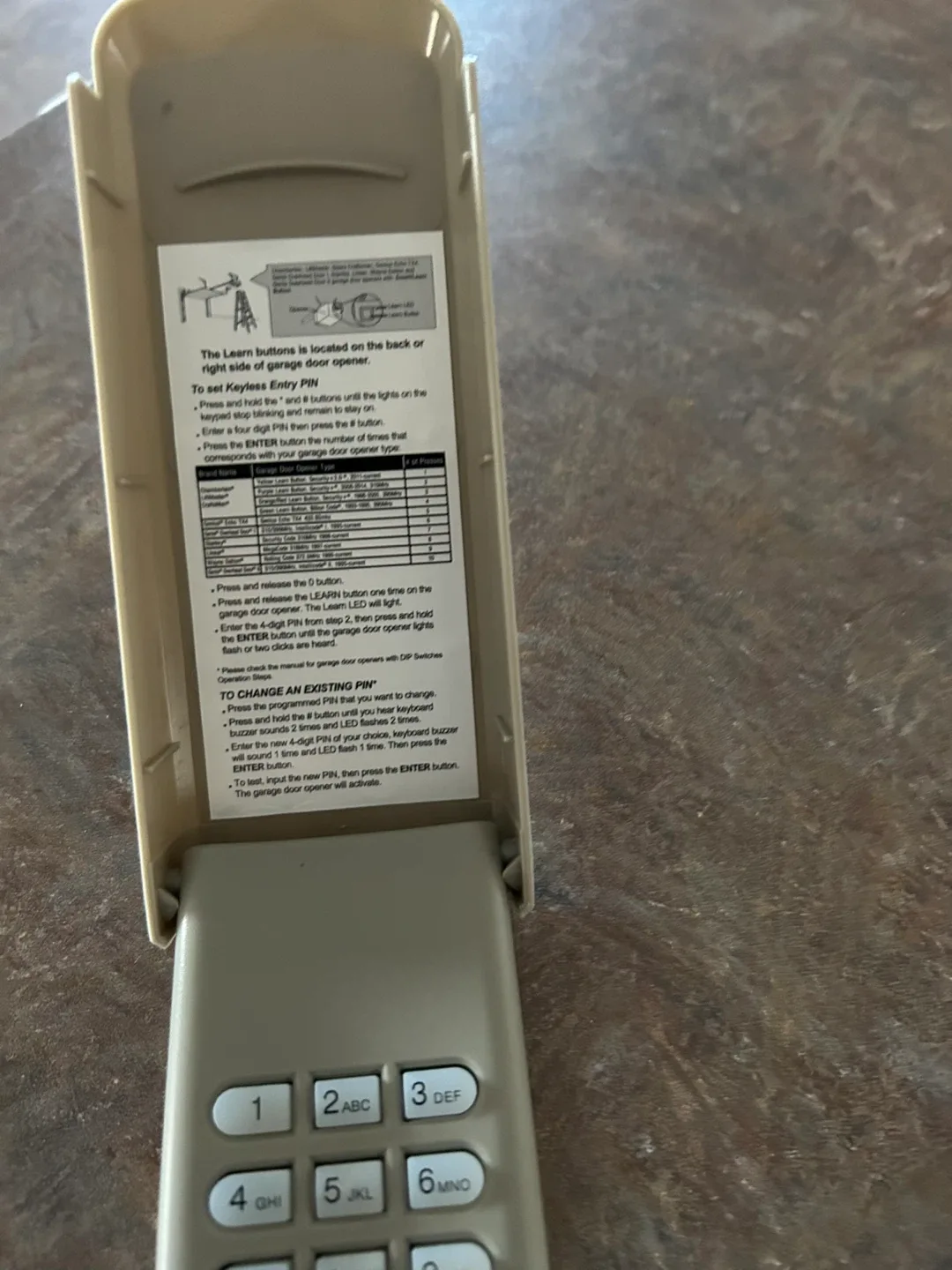 Universal Garage Door Wireless Keypad - New in Box! image indicator(4)