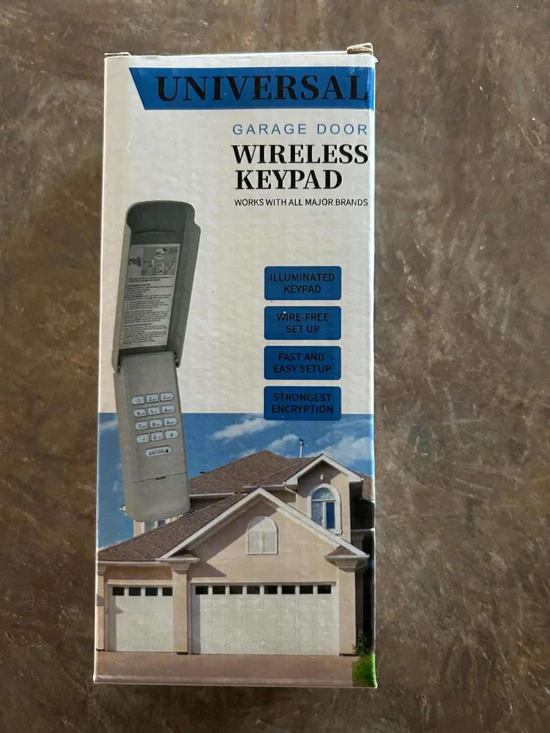Universal Garage Door Wireless Keypad - New in Box!