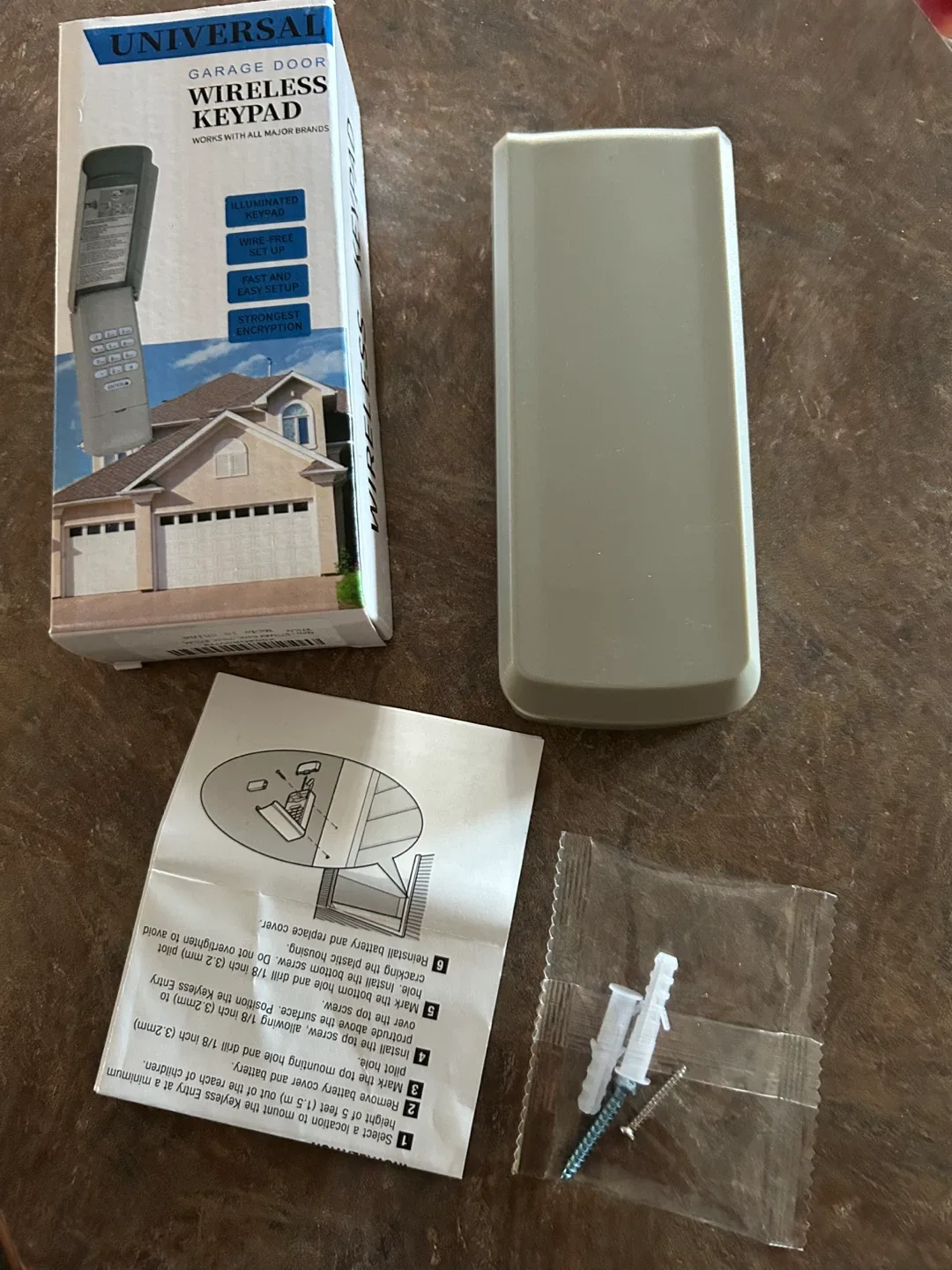 Universal Garage Door Wireless Keypad - New in Box! image indicator(5)