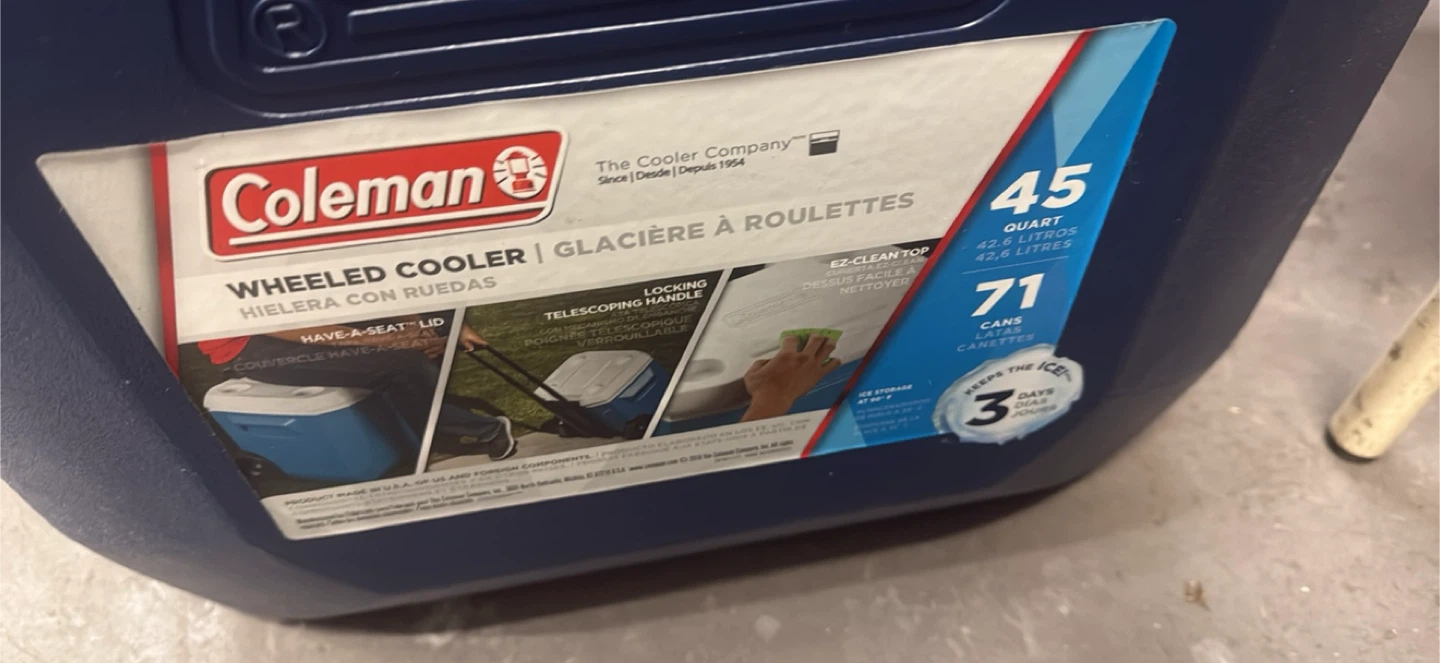 Coleman 45 Quart Wheeled Cooler