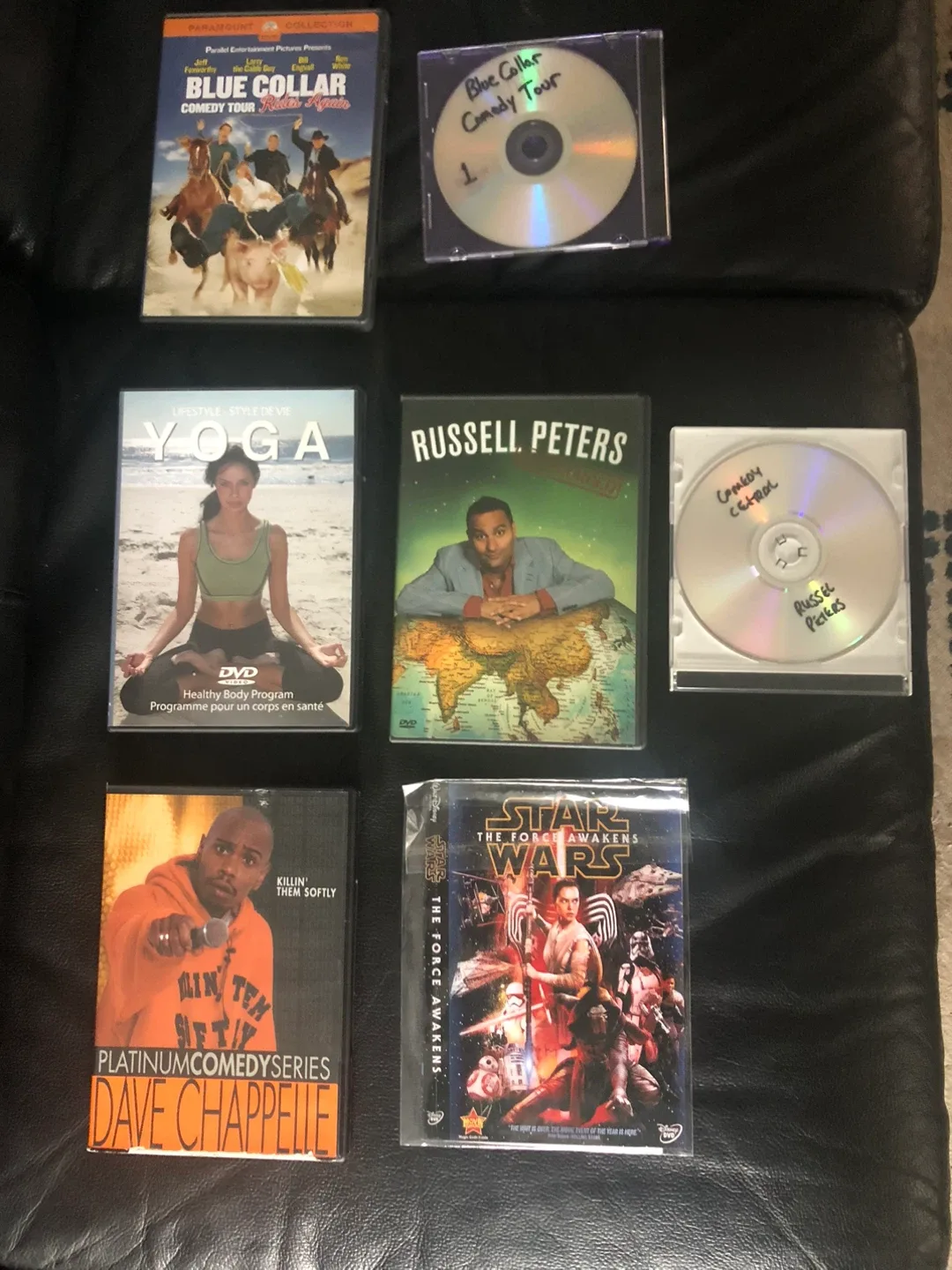Comedy & Yoga DVDs - Blue Collar, Russell Peters, More! image indicator(2)