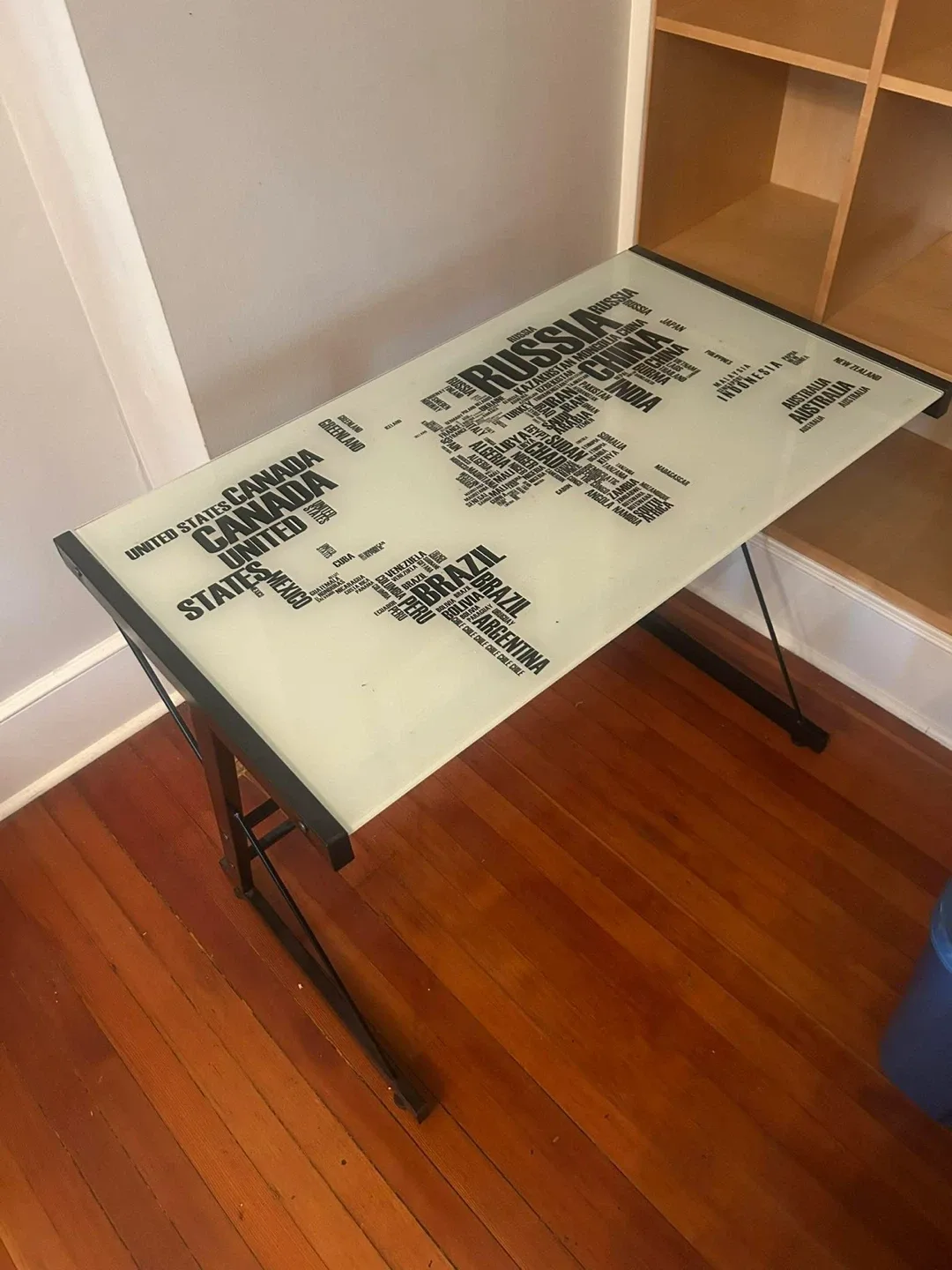 World Map Folding Desk