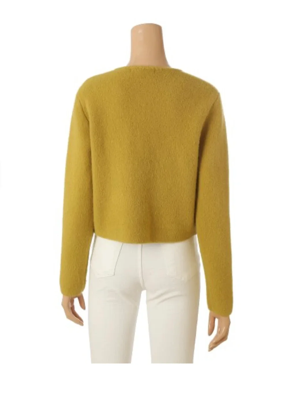 New FOCUS Olive Green Cropped cardigan image indicator(3)