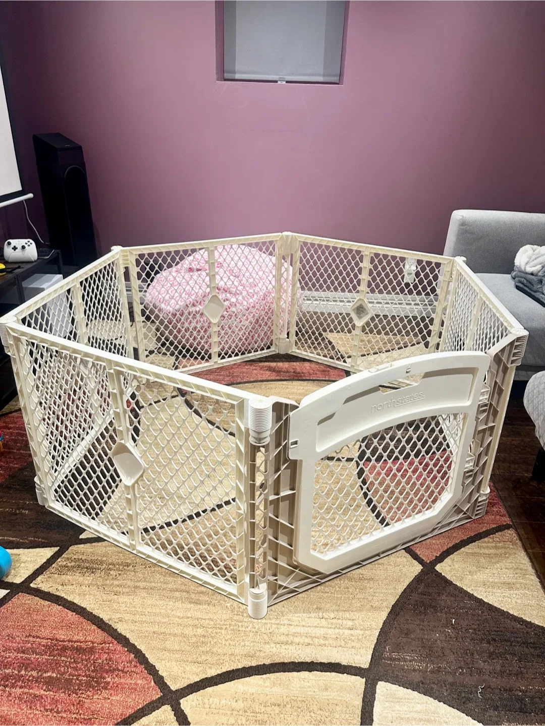 Superyard Ultimate Indoor/Outdoor Play yard with door