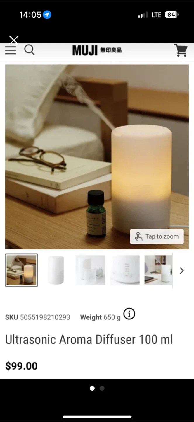 MUJI Ultrasonic Aroma Diffuser