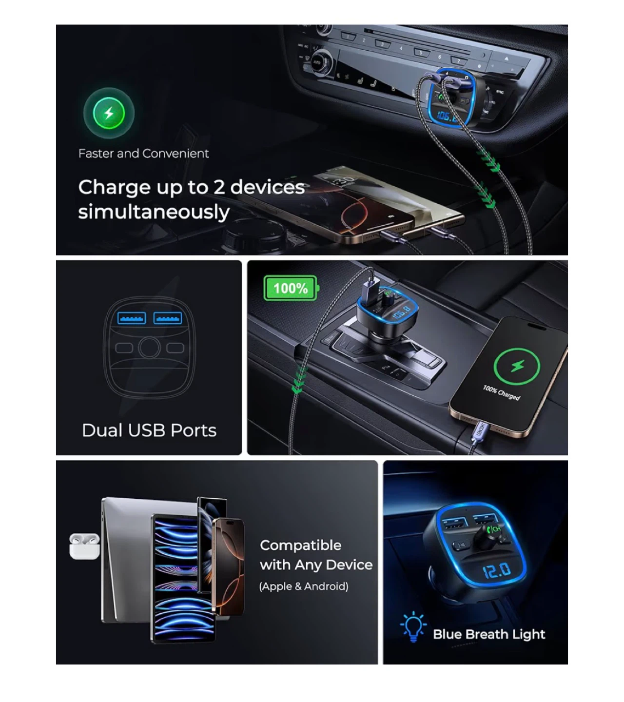 Lencent Car Bluetooth FM Transmitter - photo 3