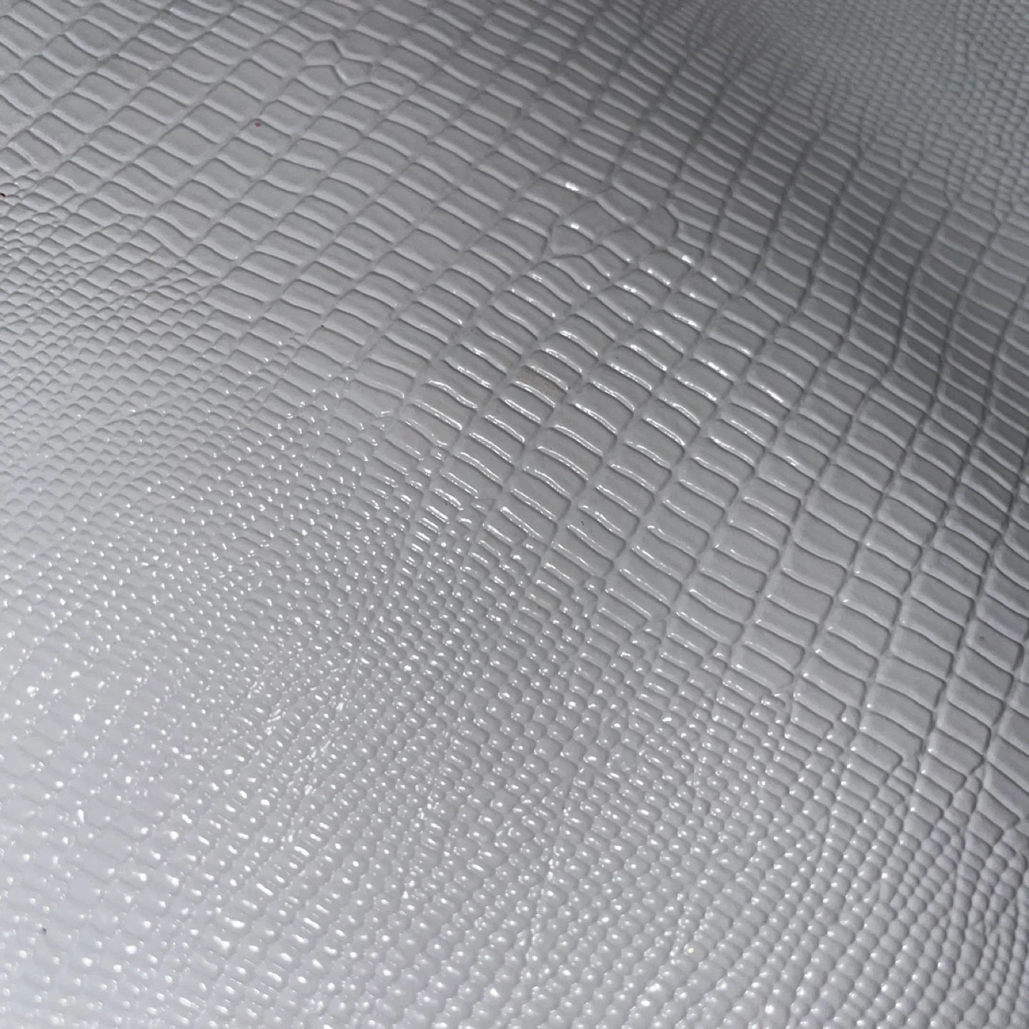 White Reptile Print Clutch Purse - photo 2