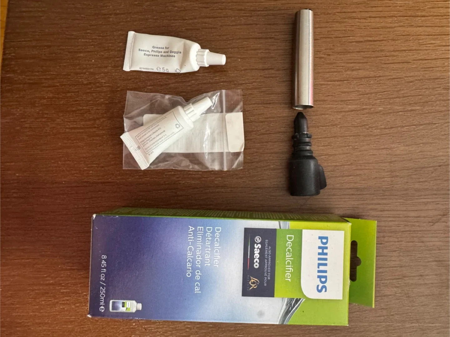 Philips Saeco Espresso Machine Decalcifier + Grease