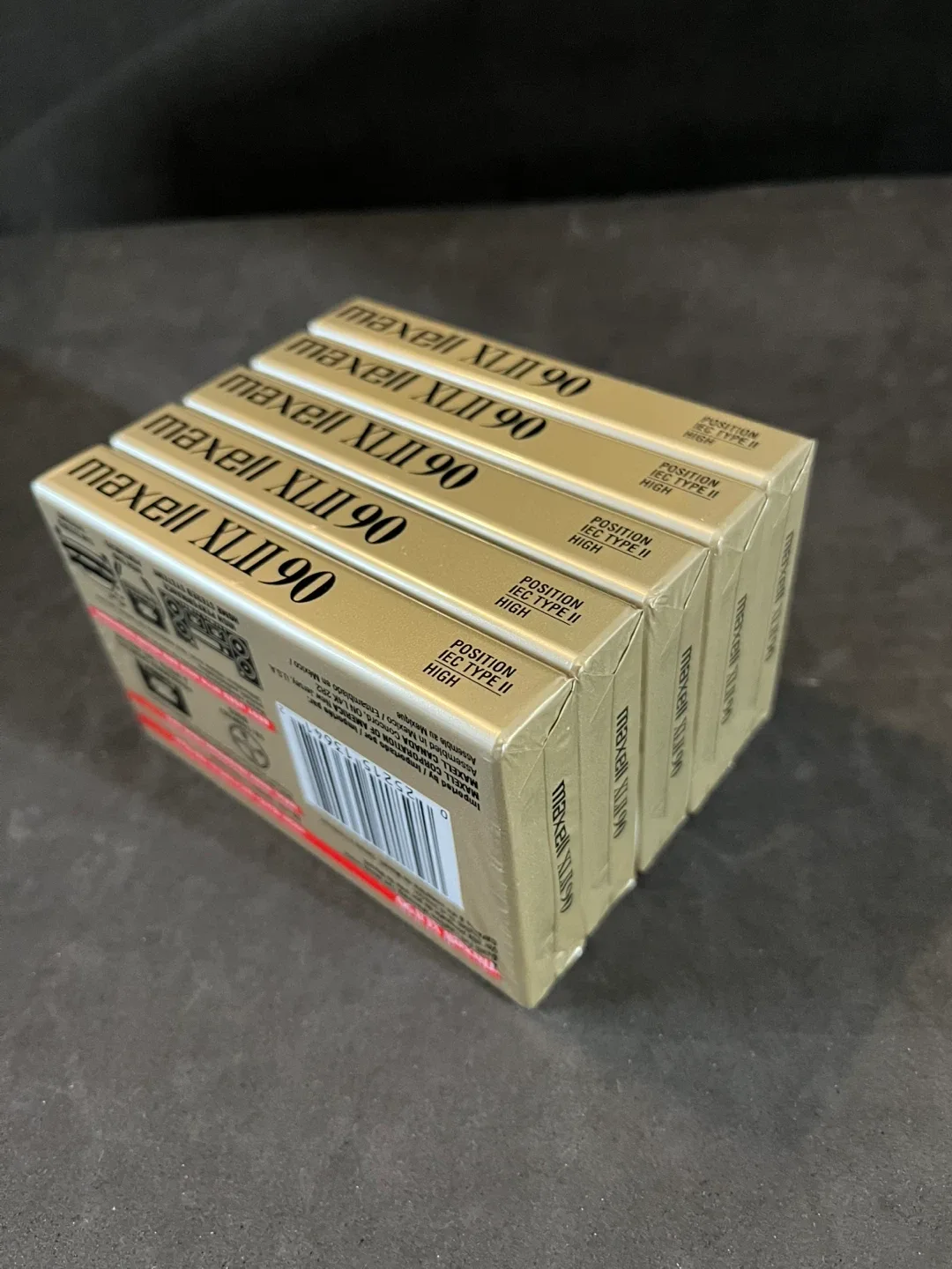 5 New Maxell XLII 90 High Bias Audio Cassette Tapes (5) image indicator(5)