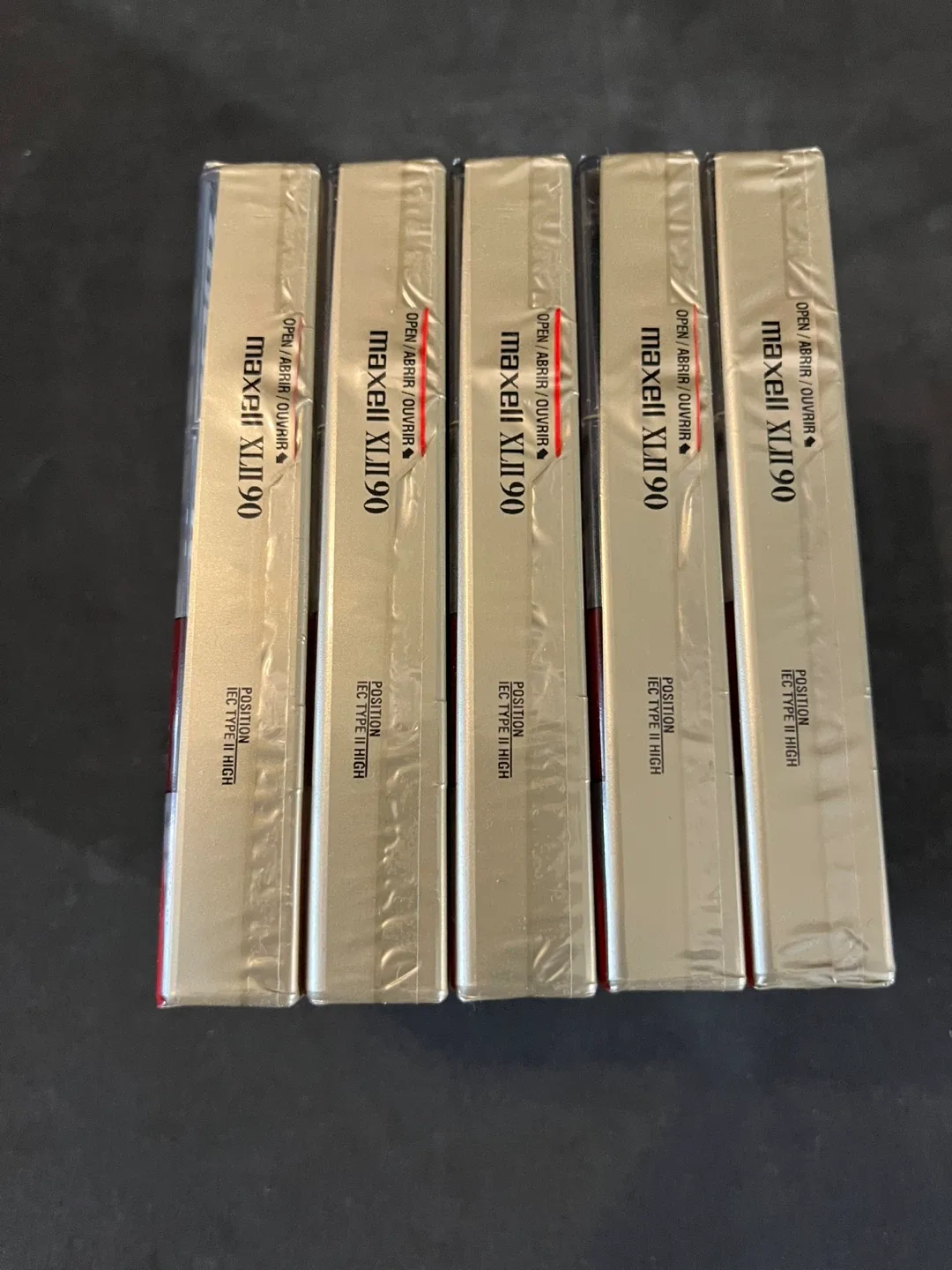 5 New Maxell XLII 90 High Bias Audio Cassette Tapes (5) image indicator(3)