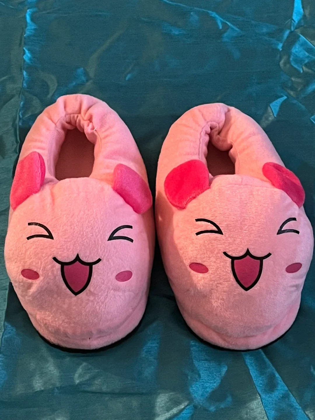 Pink Cartoon Character Slippers