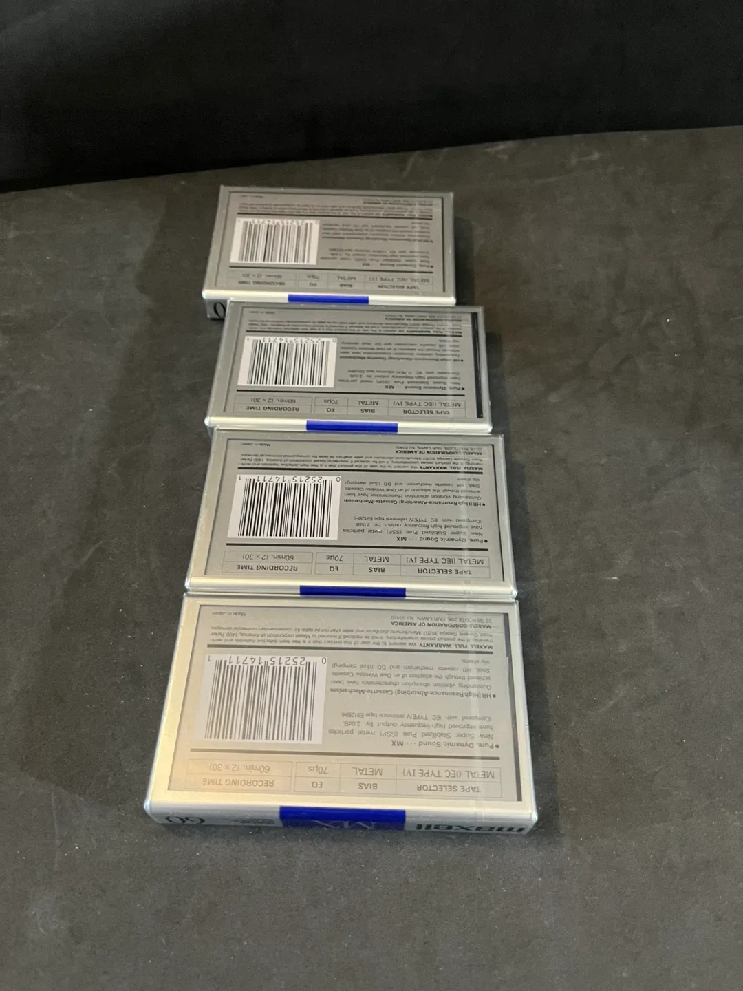Maxell MX 60 Metal Position Audio Cassette Tapes (4) image indicator(3)