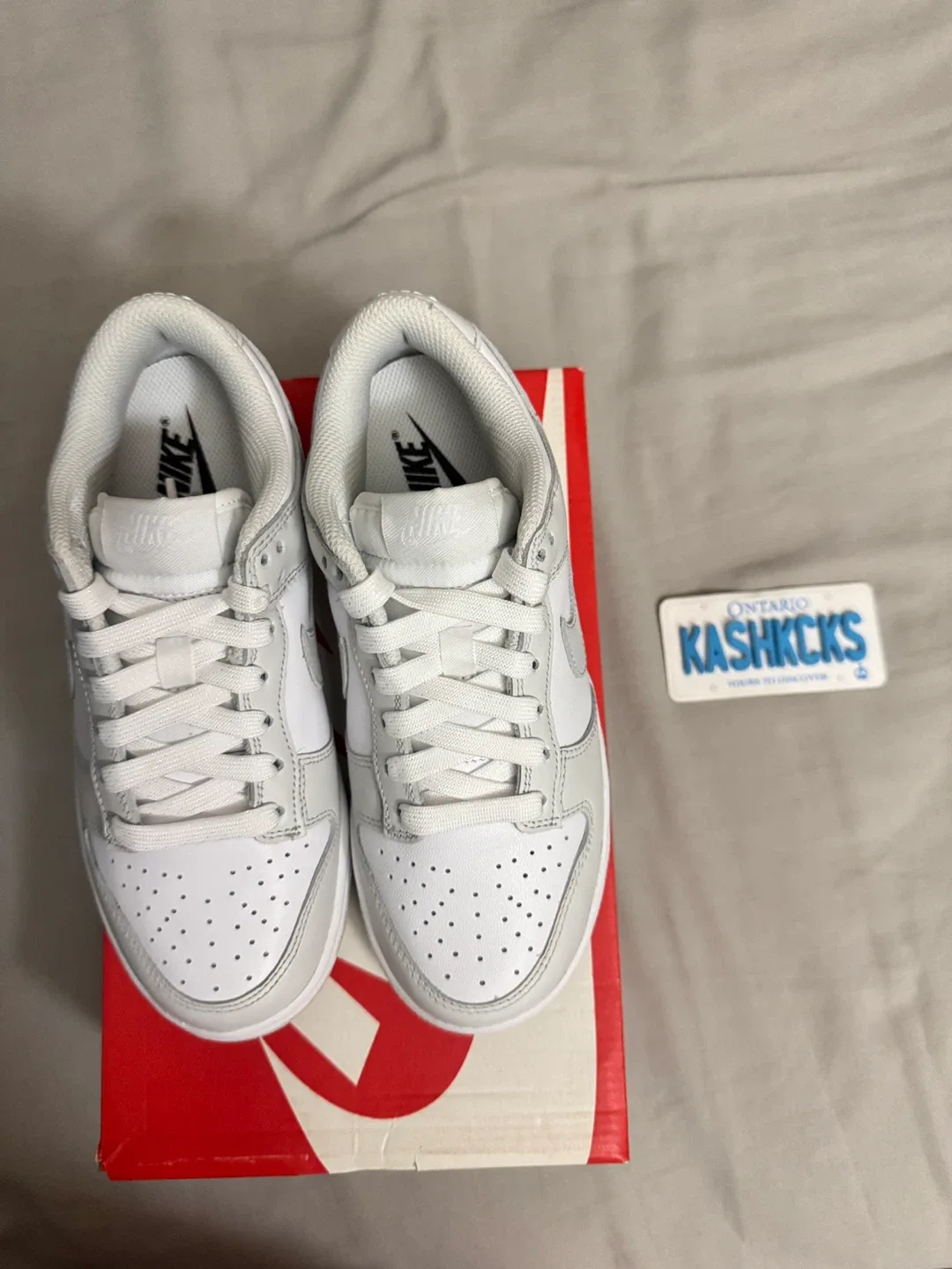 Nike Dunk Low White/Grey size 5.5 and 6