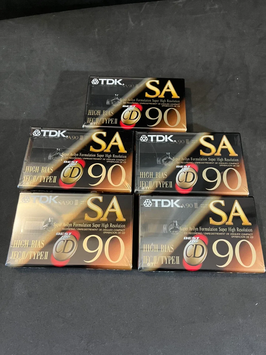 TDK SA-90 High Bias IEC II/Type II Cassette Tapes - NEW