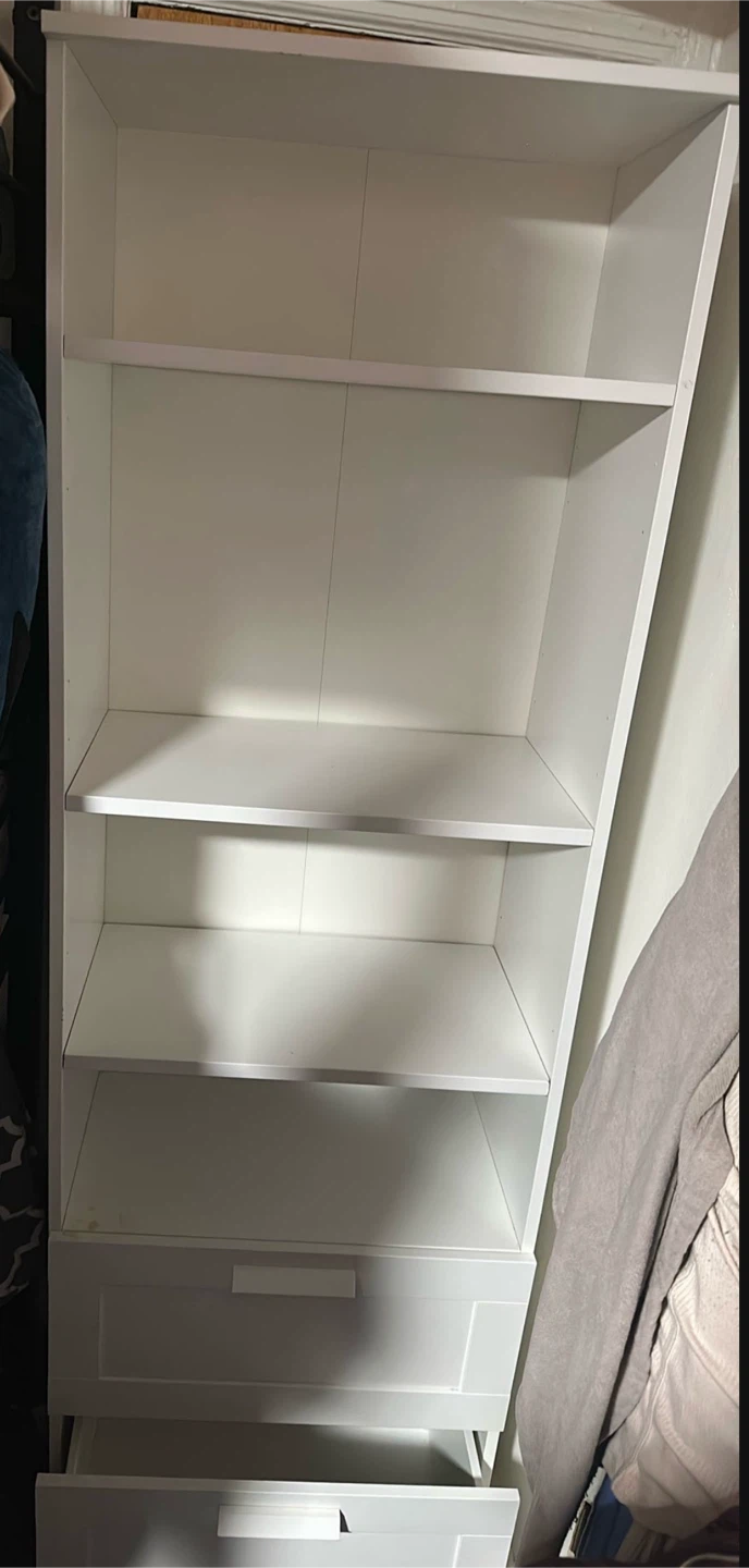 IKEA hemnes White Bookcase with Drawer