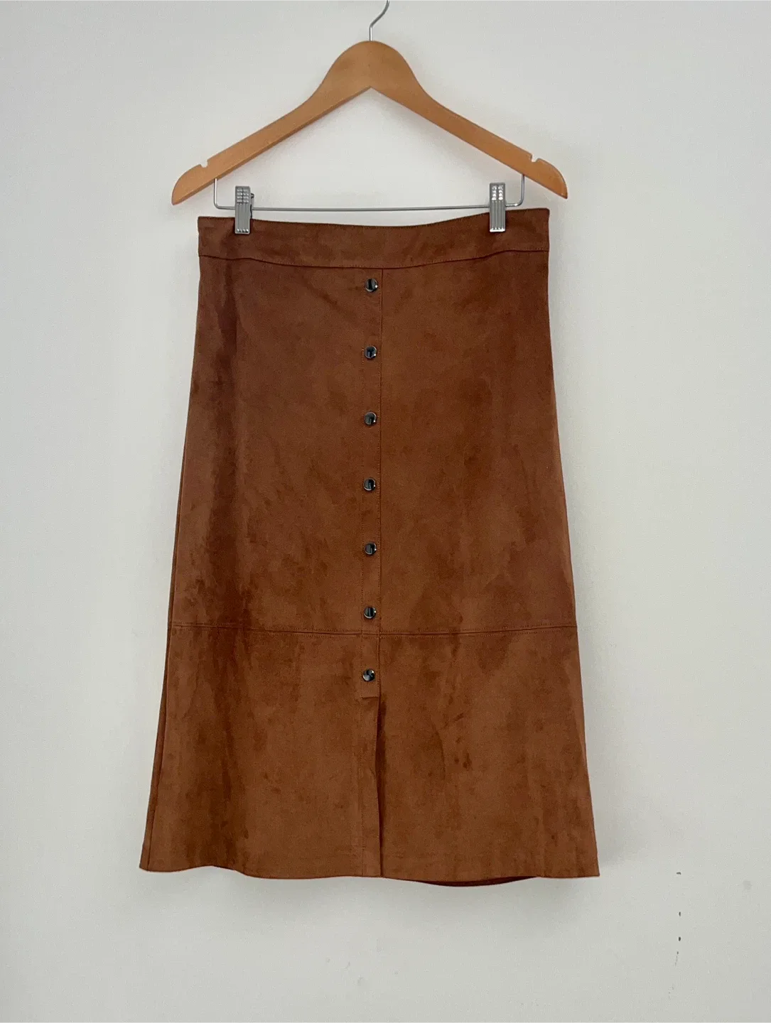 LAURA  FAUX SUEDE Midi A line akirt size 4