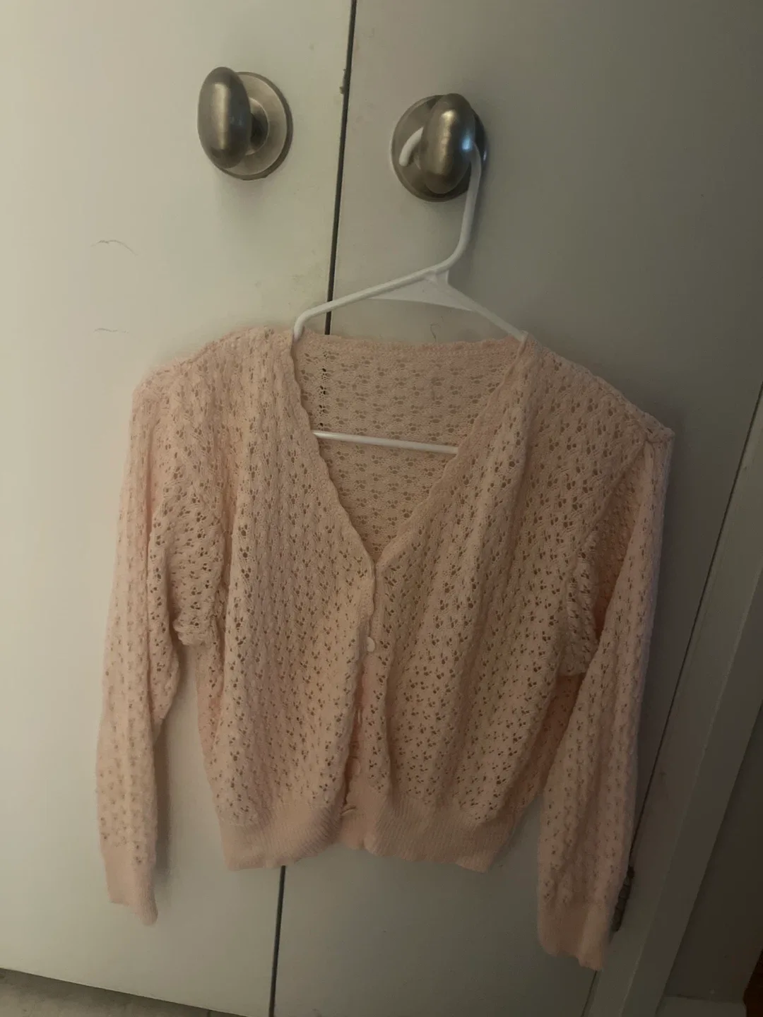 Pink Knit Cardigan