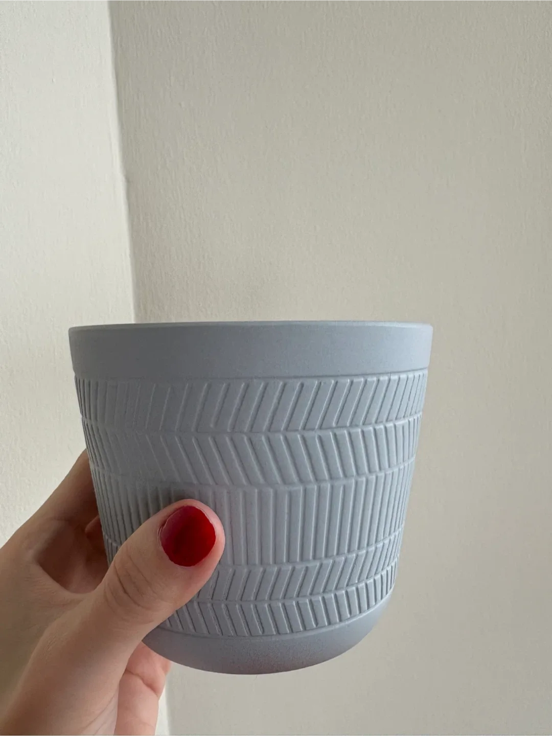 Small Grey Plant Pot