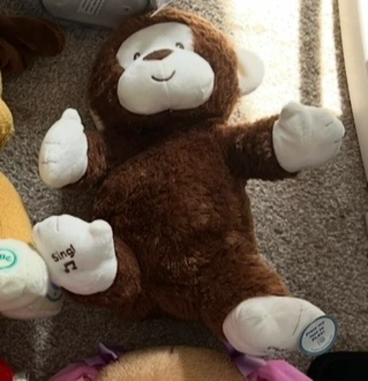 Singing Plush Monkey Toy
