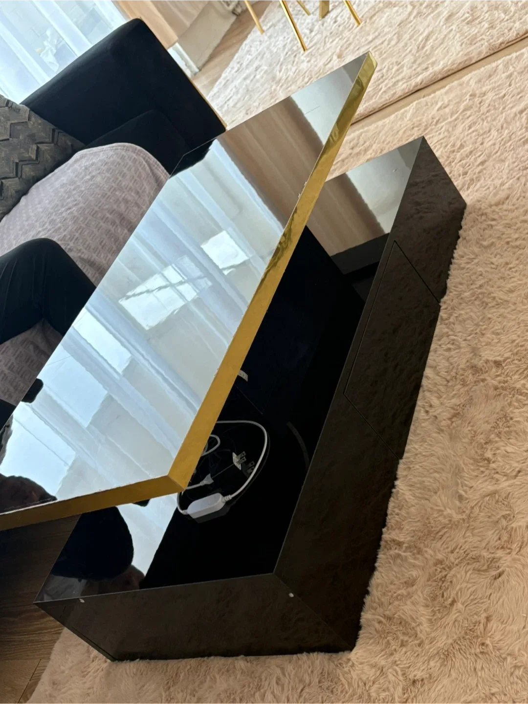 Black & Gold Coffee Table