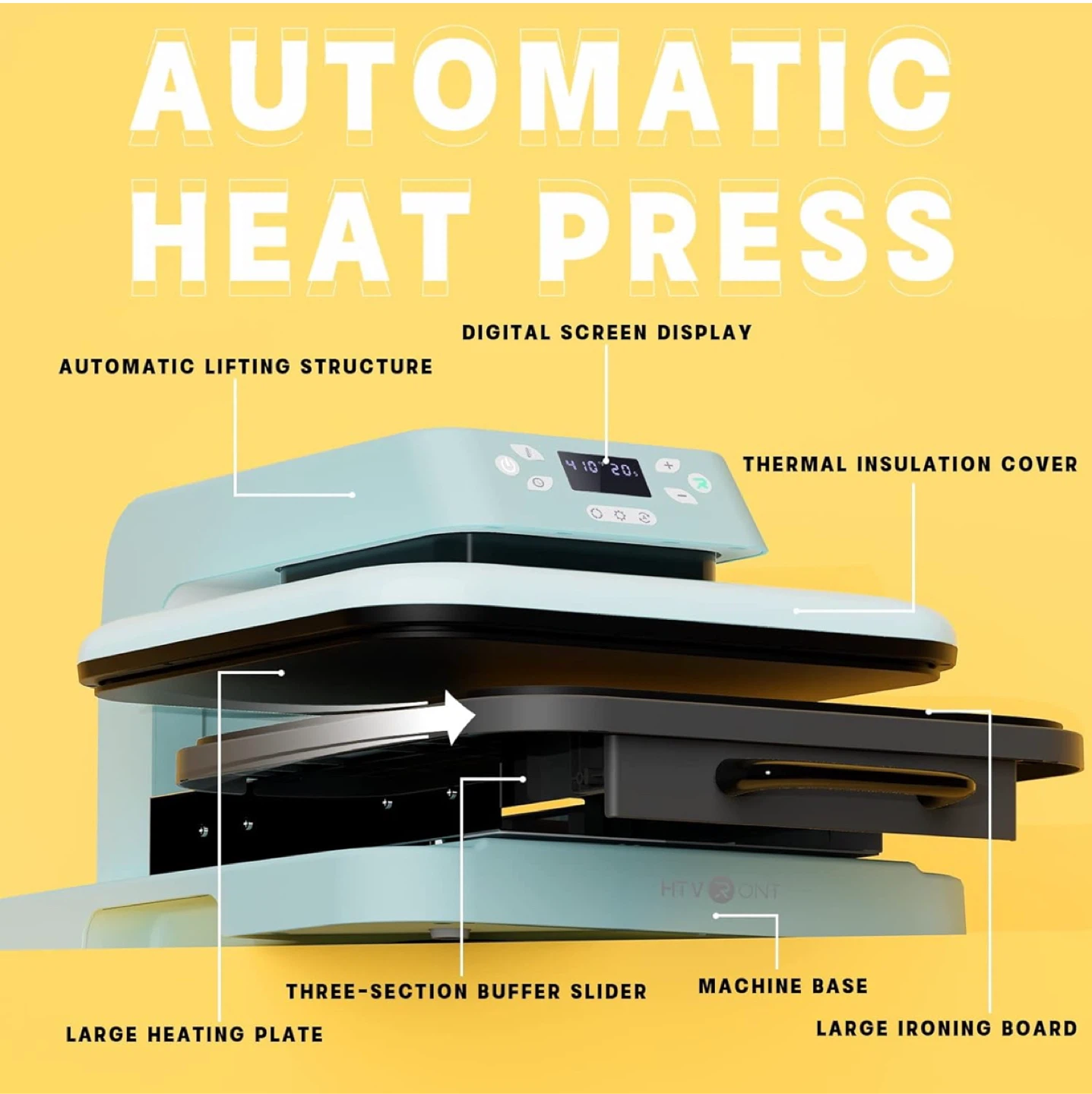 Brand New HTVRONT Auto Heat Press Machine – Never Used!