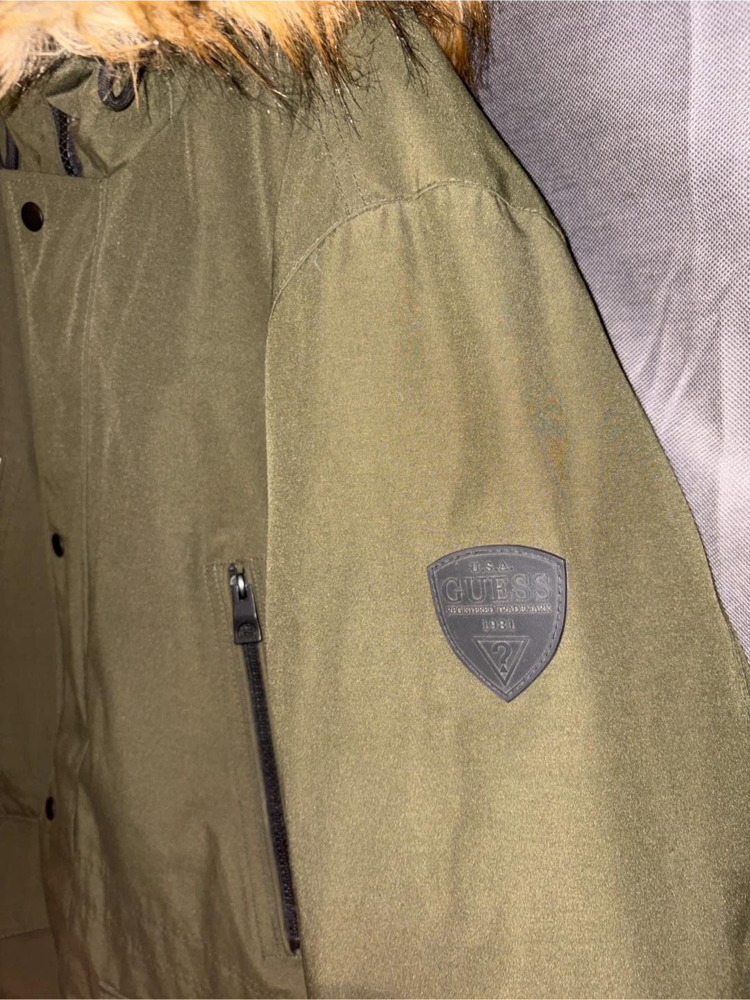 Guess XXL Olive Green Parka - photo 2
