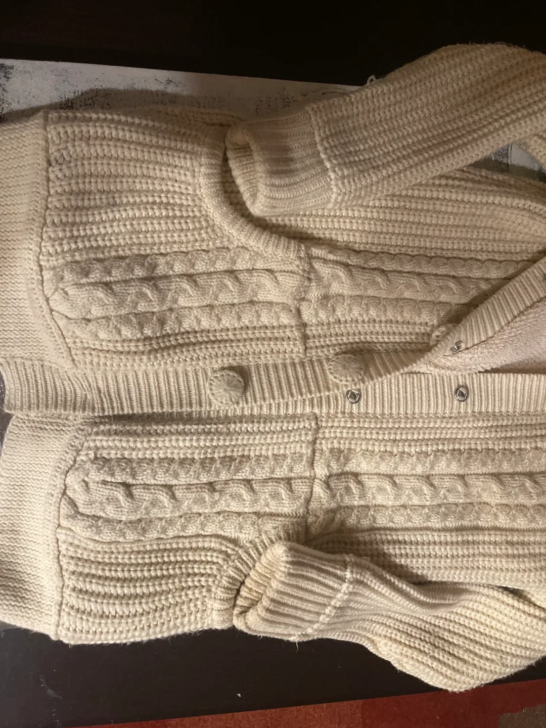 Cream Knit Cardigan image indicator(5)