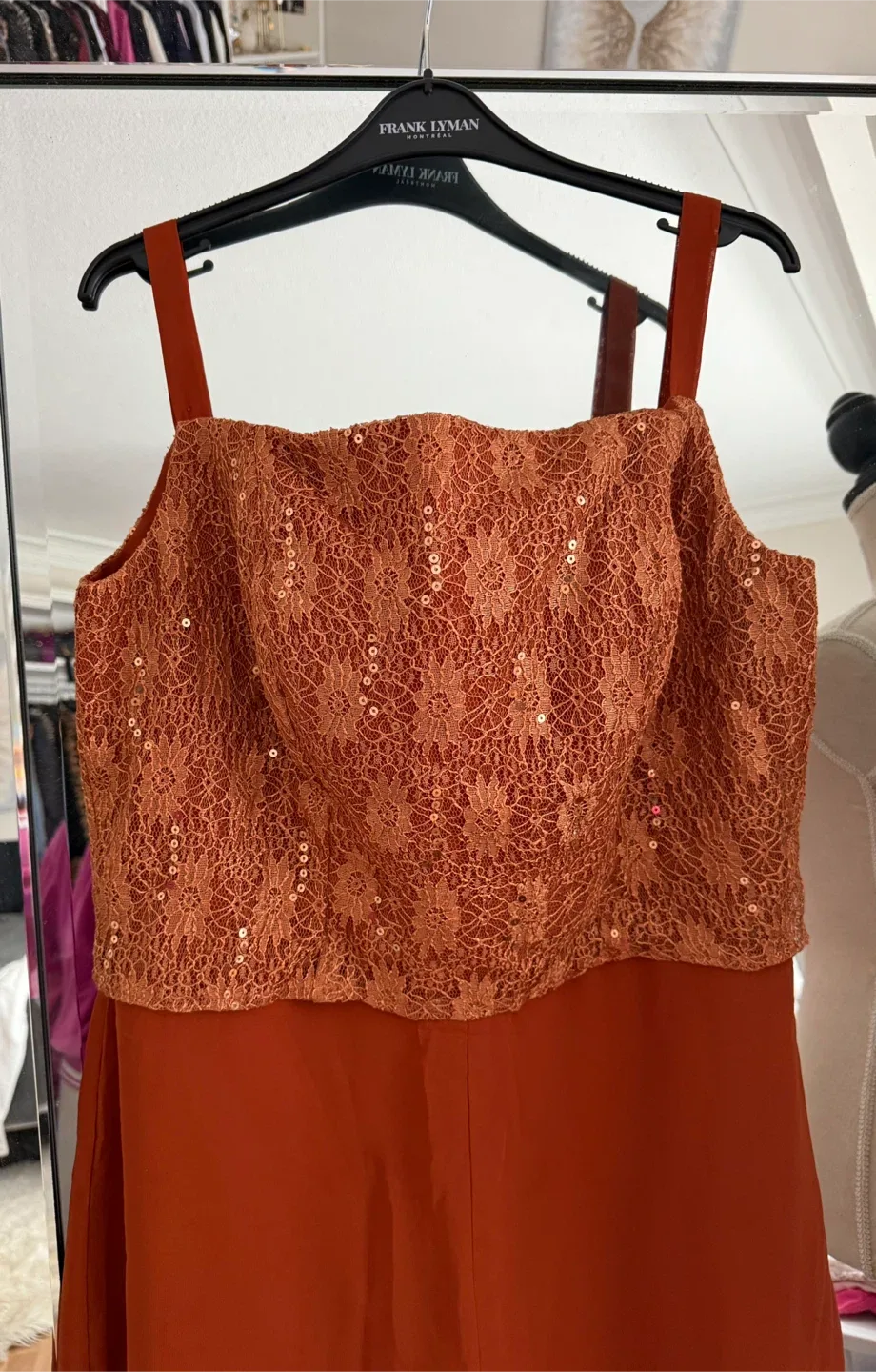 NWT Orange Pant Suit size 14 image indicator(2)