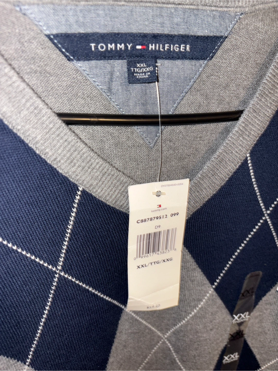 Tommy Hilfiger Argyle Sweater - XXL - New with Tags! - photo 2