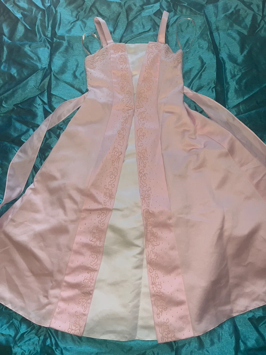 Kids Pink Dress and Bolero Set