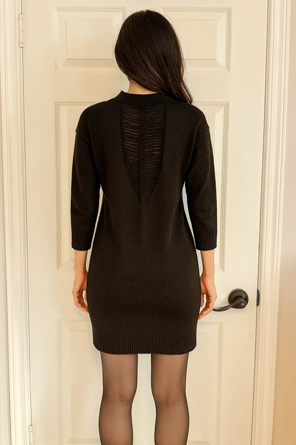 Black Sweater Dress - Size S image indicator(2)