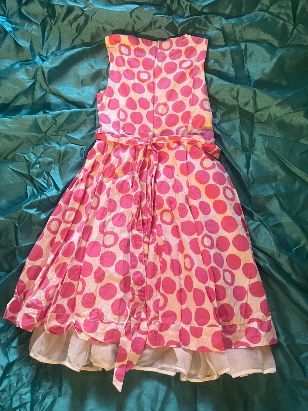 Girl's Pink Polka Dot Dress image indicator(2)