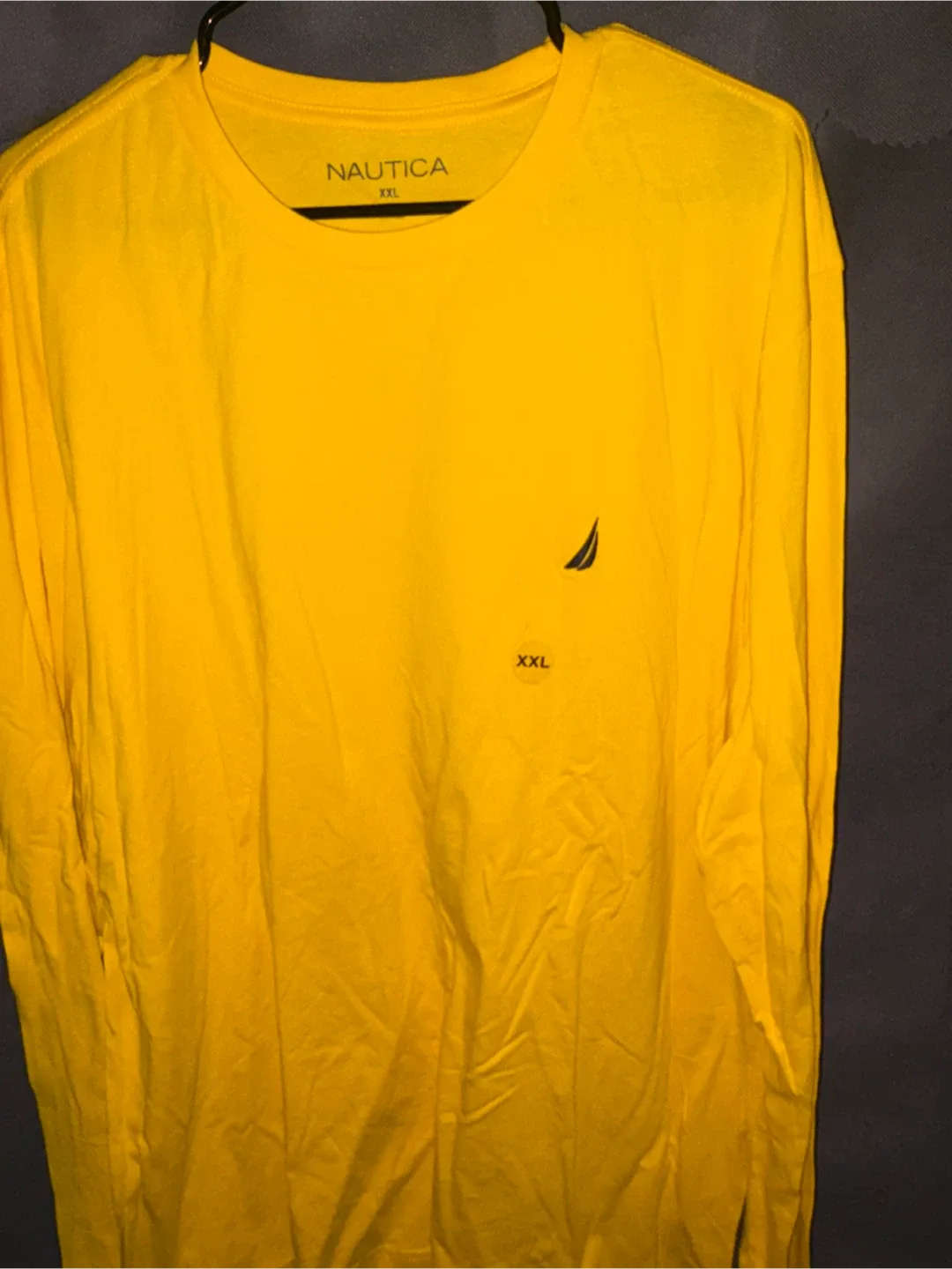 Nautica XXL Yellow Long Sleeve Shirt