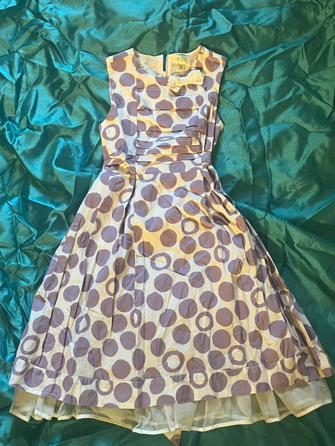 Purple Polka Dot, Size 10