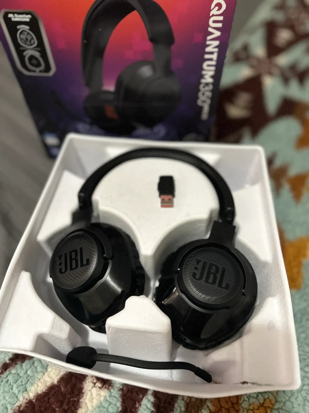 JBL Quantum 350 Wireless Gaming Headset - Black image indicator(3)