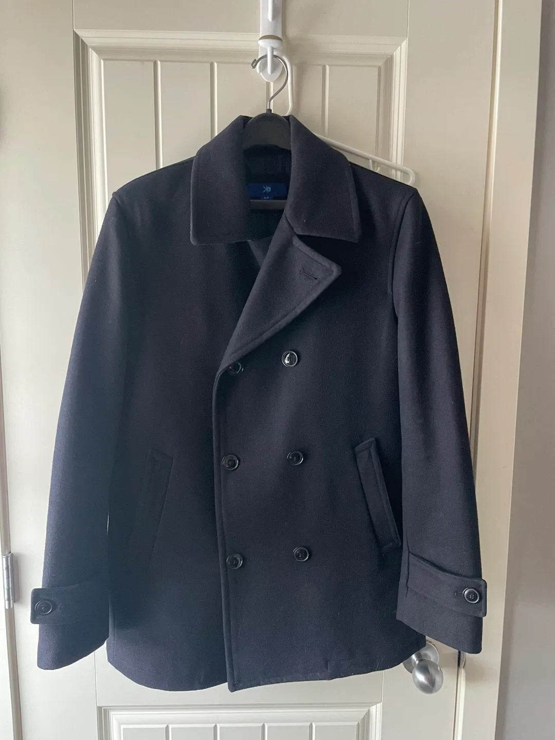 Egaba Black Pea Coat - Size Small