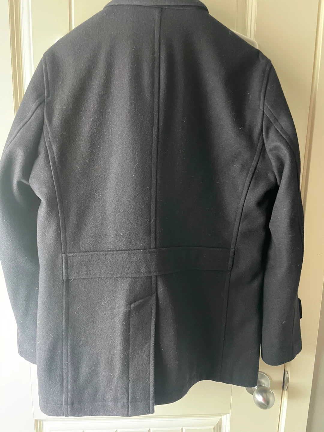 Egaba Black Pea Coat - Size Small - photo 5