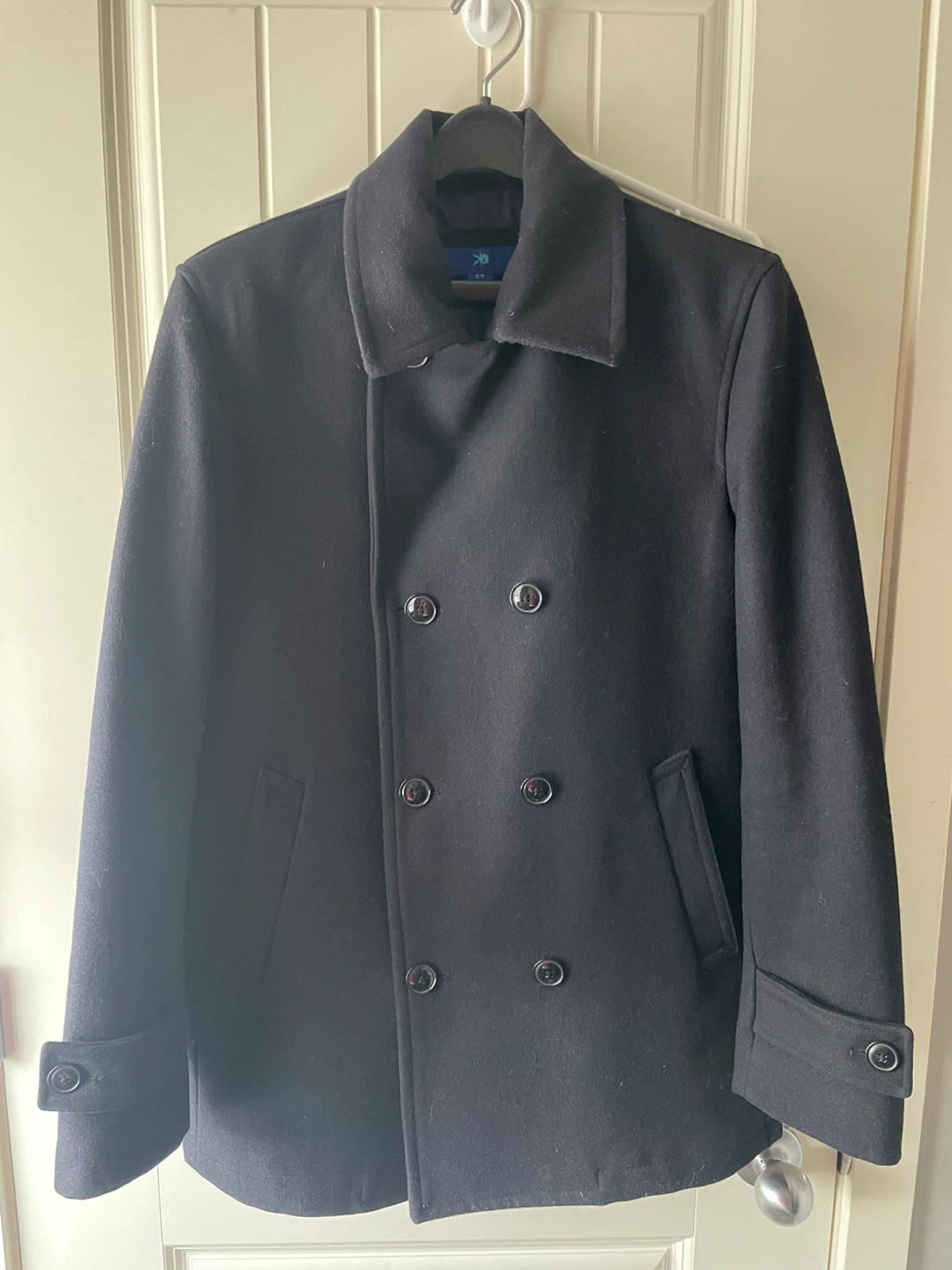 Egaba Black Pea Coat - Size Small - photo 4
