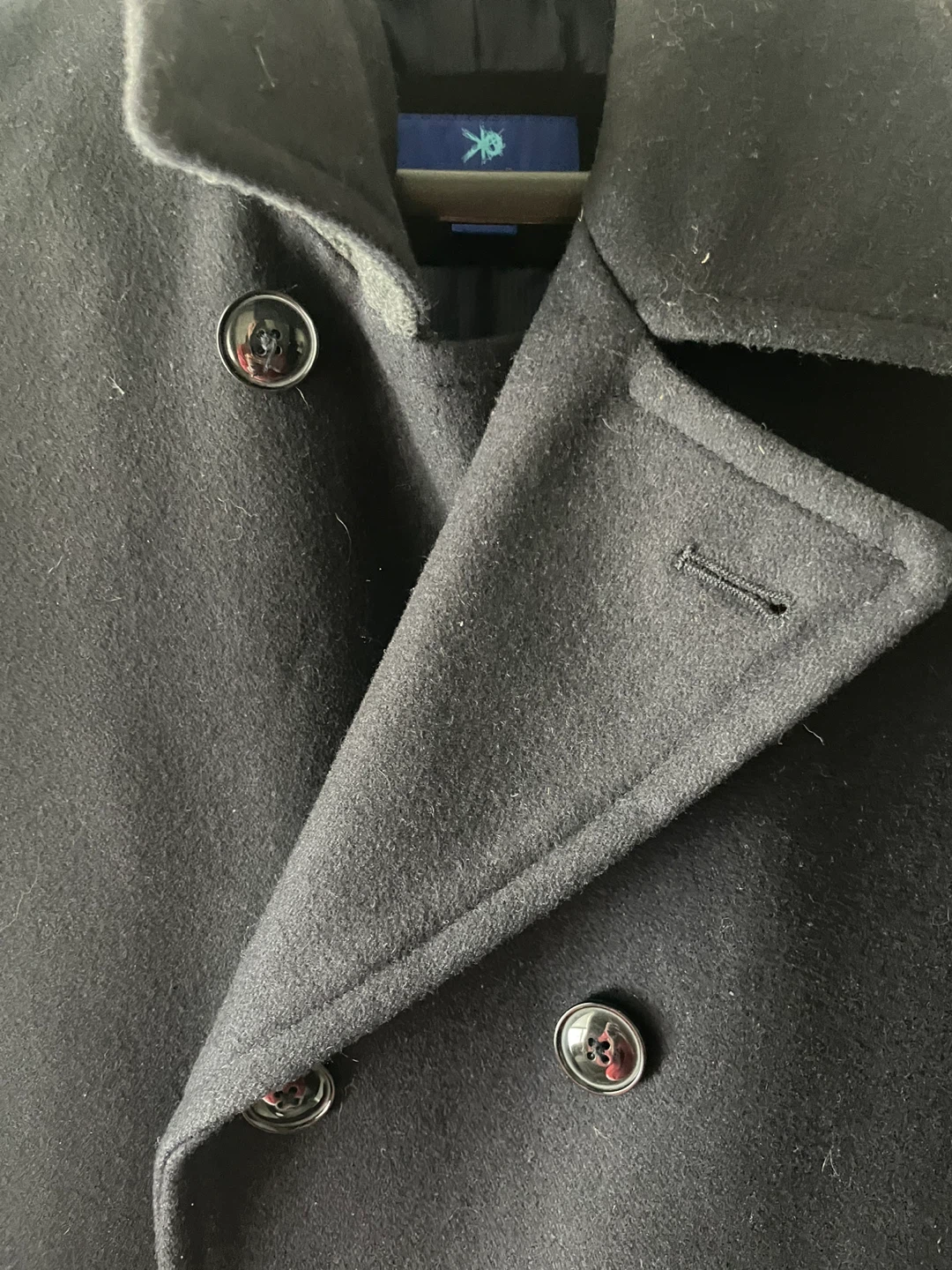 Egaba Black Pea Coat - Size Small - photo 3