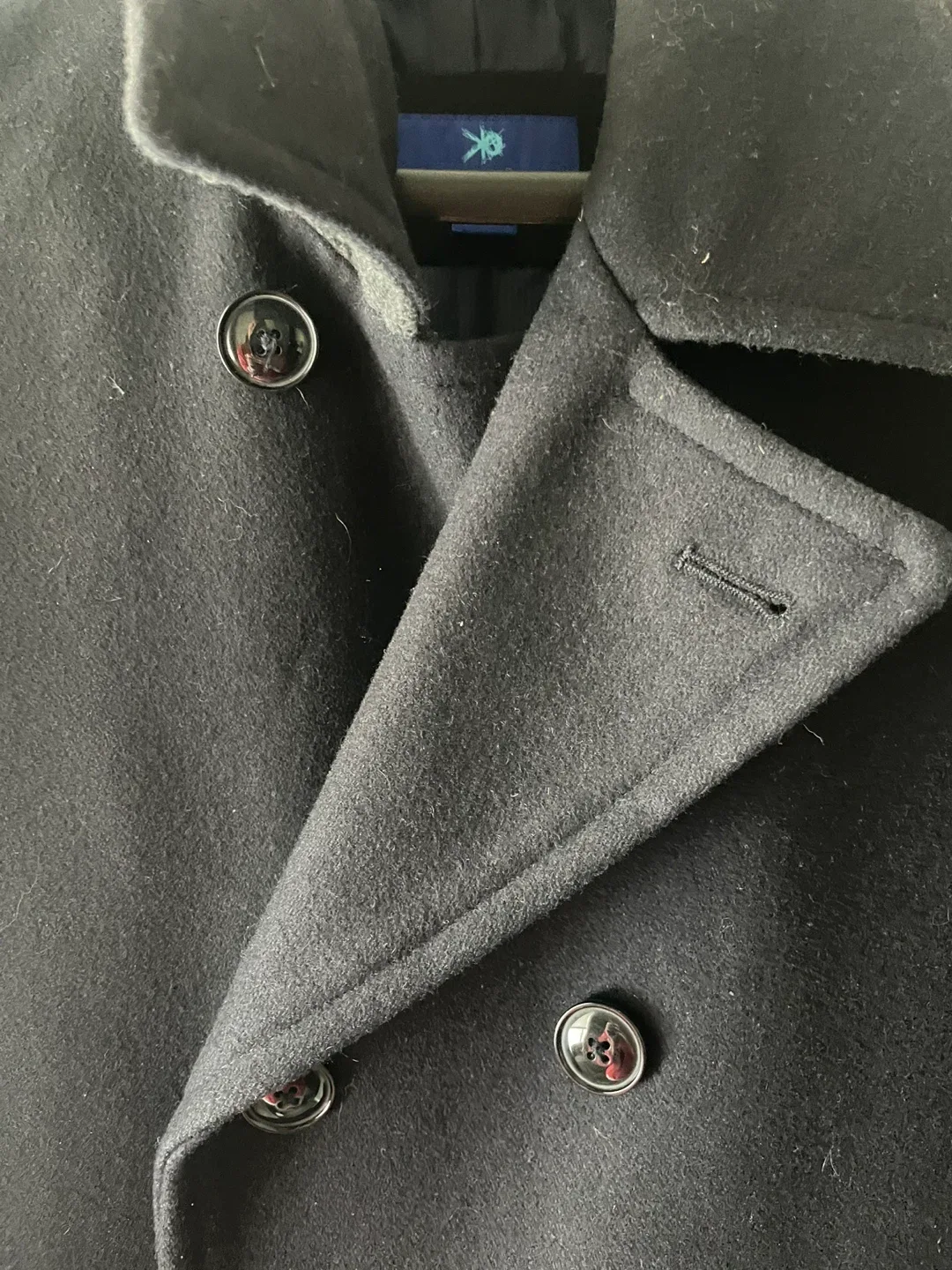 Egaba Black Pea Coat - Size Small image indicator(3)