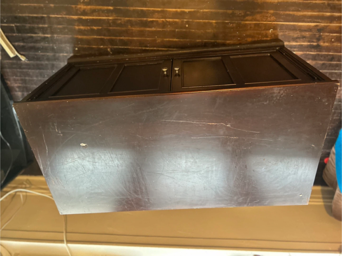 Free Dark Brown Buffet Cabinet with Doors - photo 4