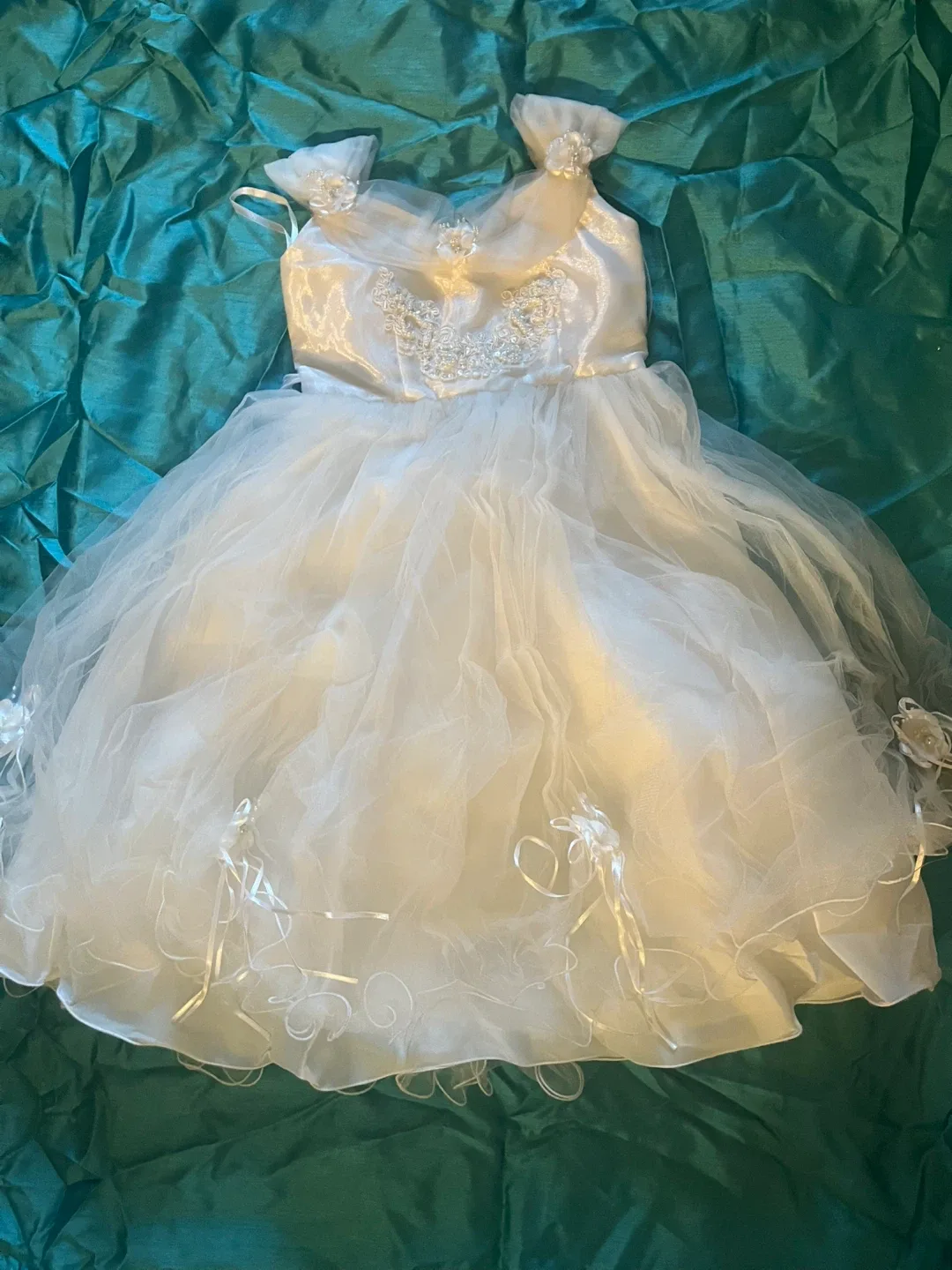 White Flower Girl Dress