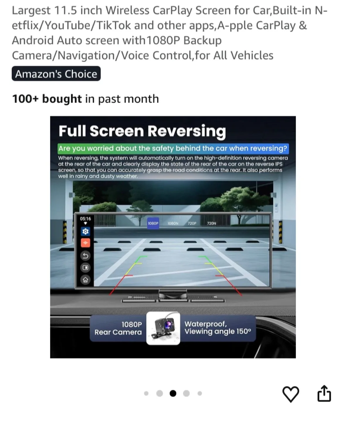 11.5 inch Wireless CarPlay Screen image indicator(5)