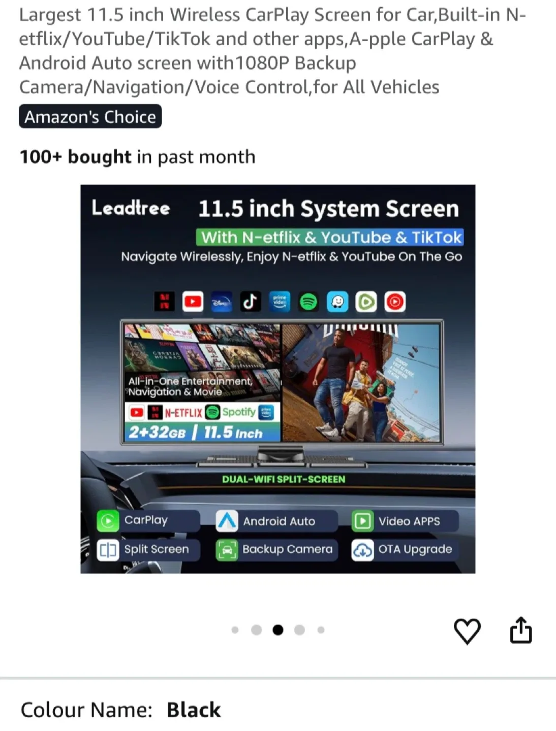 11.5 inch Wireless CarPlay Screen image indicator(2)